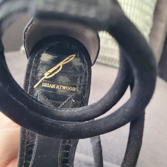 Sexy Strappy Black Wedges by Brain Atwood - Picture 4 of 5